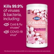 Clorox Scentiva Disinfecting Wipes, Cherry Blossom and Peach, 75 Count