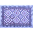 thumbnail image 1 of Ahgly Company Indoor Rectangle Abstract Blue Contemporary Area Rugs, 2' x 3', 1 of 4