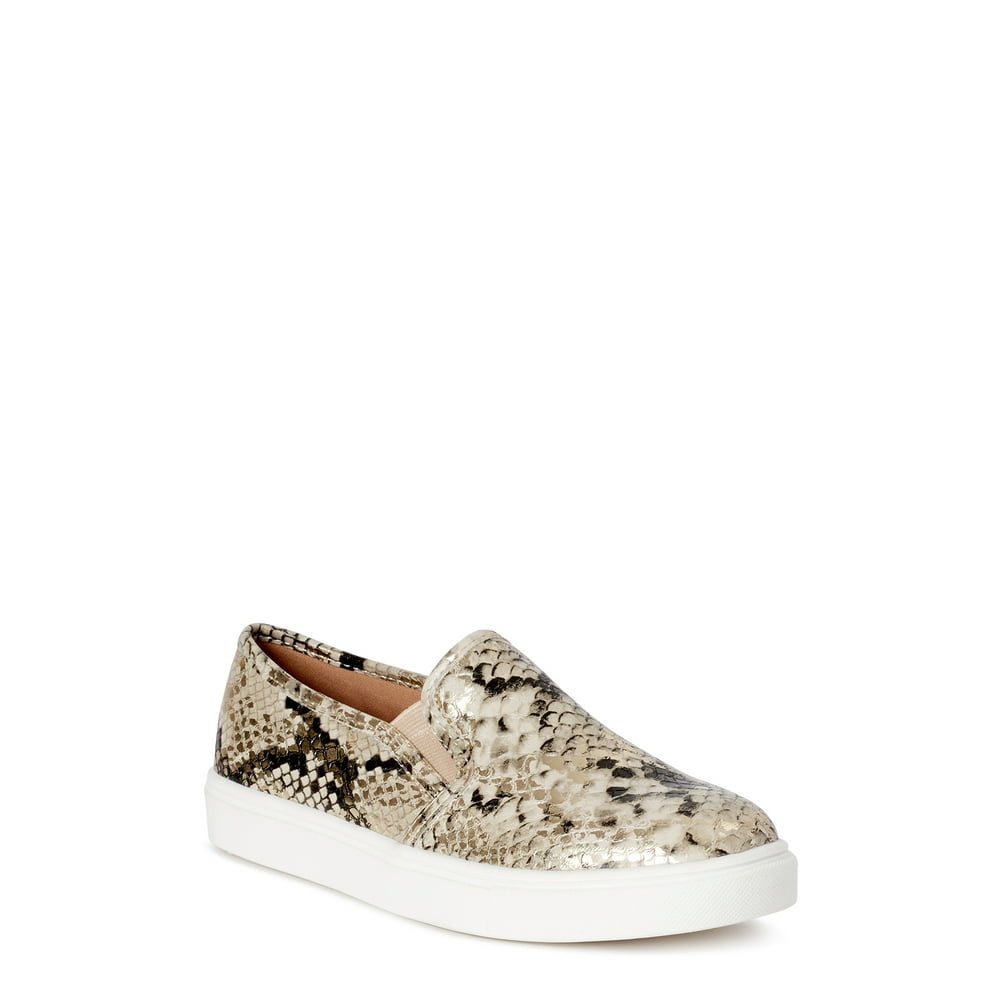 time and tru snakeskin flats