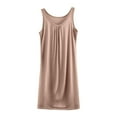 thumbnail image 4 of Sakmal Cute Moo Moo Tank Nightgown for Women Long Cotton Yellow Nightshirt Sleeveless Plain Sleep Tanks for Women, 4 of 5