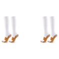thumbnail image 2 of Sonducket 1 par de calcetines transpirables que absorben la humedad para hombres y mujeres, calcetines para correr, trotar, hacer ejercicio, Tipo 2 Blanco S/M 2Conjunto, 2 of 6