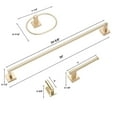 thumbnail image 4 of GlideRite 4-Piece Bathroom Hardware Set - 9024-KIT-SQ-CHPG-1, 4 of 8