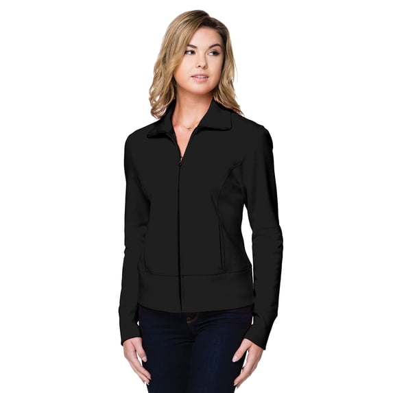 Tri-Mountain Lilac Bloom Anna LB674 Fleece Full Zip Jacket, 3X-Large, Black