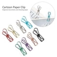 thumbnail image 2 of 40Pcs Metal Small Clips Hollow Fish Shape Color Bag Sealing Bill Paper Holder Office Stationery, 2 of 4