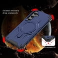 thumbnail image 5 of Allytechgroup Case for Samsung Galaxy A16 5G, [Compatible with Magsafe] Wireless Charging Shell with Card Pockets [Military Grade Drop Protection] Rugged Hard Back & Shockproof TPU Bumper Cover, Blue, 5 of 12