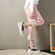 thumbnail image 3 of Puntoco moda mujer sólido más terciopelo elástico con cordones Casual pantalones de chándal Harem pantalones Puntoco Puntoco-7687, 3 of 9