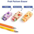 thumbnail image 3 of Colored Erasers for Children (Random Color), 6 pcs Kids Stationery Erasers, 3 of 5