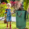 thumbnail image 2 of Sac à Déchets de Jardin avec Couvercle Grande Capacité Sac de Rangement Imperméable pour Débris de Jardin Feuilles Branches Sac à Ordures de Jardinage Portable Durable Résistant aux Déchirures Poids 1.41 Lbs, 2 of 6