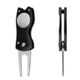 thumbnail image 2 of Herramienta de reparación de divot de golf, botón emergente plegable, navaja de acero inoxidable y marcador de pelota de golf desmontable, 2 of 5