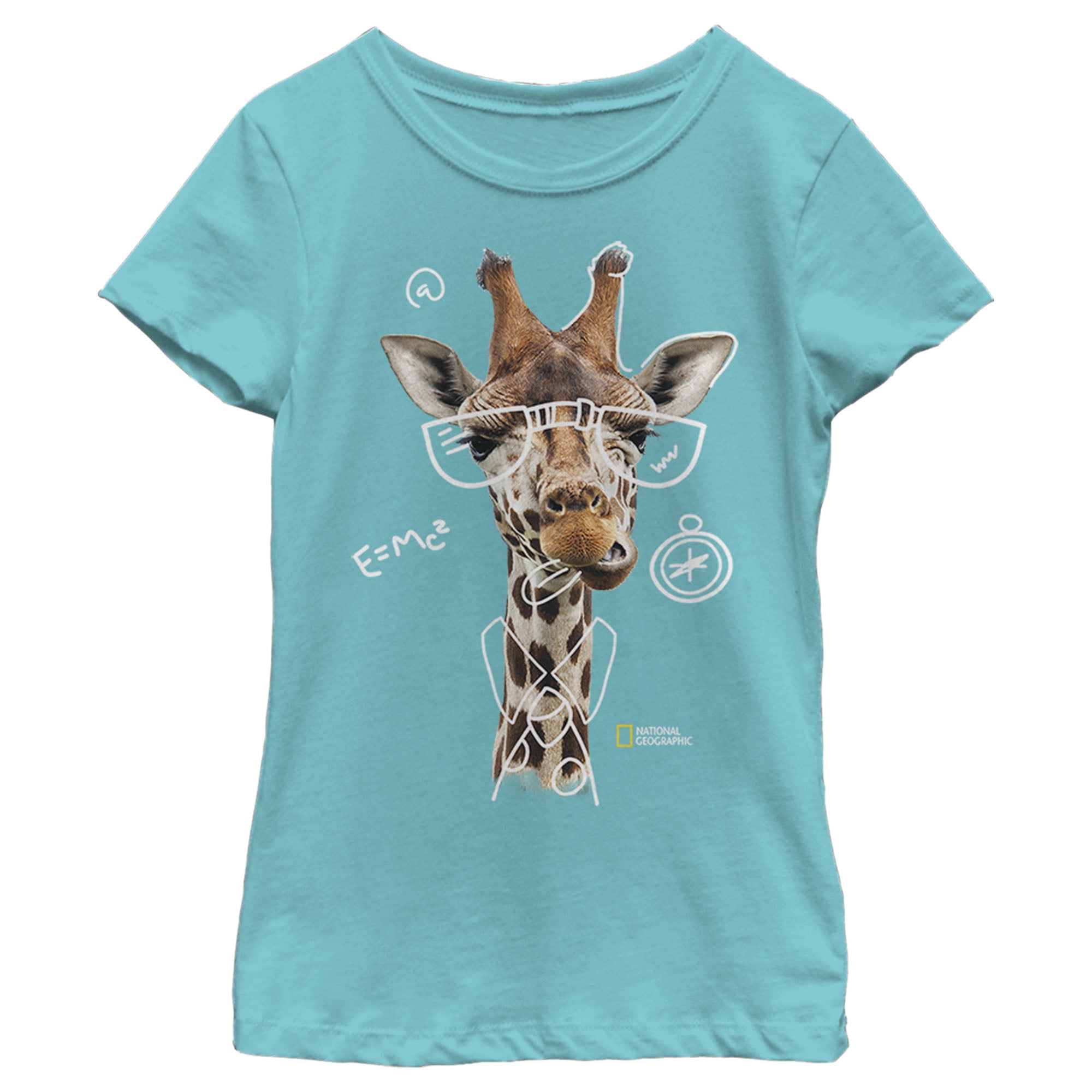 National Geographic - National Geographic Girls' Nerdy Giraffe T-Shirt ...