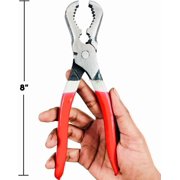 GRID 8 Long Round Nose Pliers Wrench Great for Gripping Cylindrical Objects