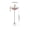 Red-RD Home Decor, variant on JJV Solar Powered Floating Bird Bath with Ground Stake Hanging Hook and Feeder 17.7x9 inch Attracts Wild Birds for Garden Outdoor Water Feature Nature Watching