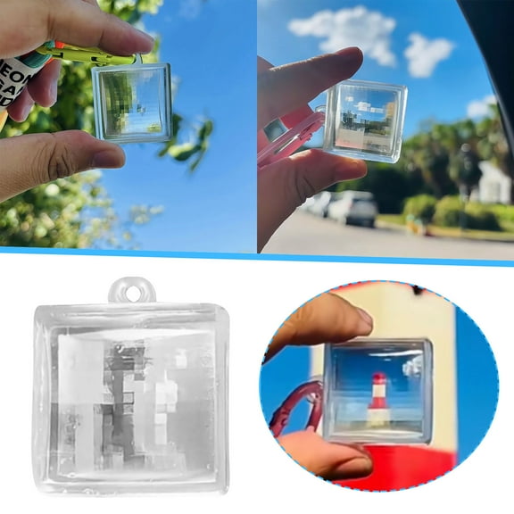 Pixel Filter Keychain Acrylic Pendant for Students Bags Stylish Decorative Accessory Unique Blind Idea
