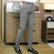 thumbnail image 5 of Pantalones de verano ajustados para hombre, pantalones de traje negros trenzados, 9 pantalones cortos para hombre, tela nueva en ropa de trabajo, pantalones formales coreanos, muchas reseñas, 5 of 5