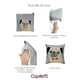 thumbnail image 4 of Set de 3 Cojines Decorativos Coprire 45 x 45 cm Café claro, 4 of 7