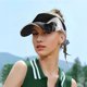 thumbnail image 5 of Fotbe Black White Fluid Sculpture Visera Deportiva con Diseño, Gorra Abierta Ajustable de Algodón para Mujer y Hombre, 5 of 7