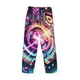 thumbnail image 3 of Lsque Geometry Dash Print Men's Pajama Pants, Lounge Pant - Comfortable Home Wear,Elastic Waistband, Stylish Design-XX-Large, 3 of 9