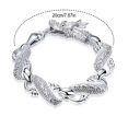 thumbnail image 4 of Minnieouse de plata de ley 925 recién llegada con pulseras de plata de ley de primera calidad para hombre y mujer Ropa, zapatos y accesorios Miscelánea, 4 of 6