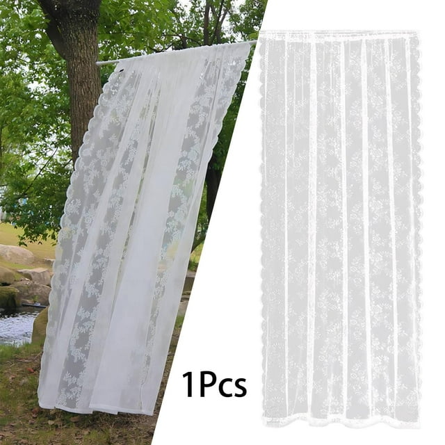 Cortinas de ventana BLESIY Panel de cortina de gasa transparente 150cmx200cm