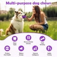 thumbnail image 7 of MASBRILL Interactive Dog Chew Toy-Brightly Colored Dog Enrichment Toy for Aggressive Chewers-Purple, 7 of 7