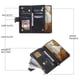 thumbnail image 4 of Premium Leather Flip Phone Case with Zipper Wallet for iPhone 14, 13, 12, 11 Pro Max, X, XS, XR, 8, 7, Plus SE 2020, 2022, 4 of 5