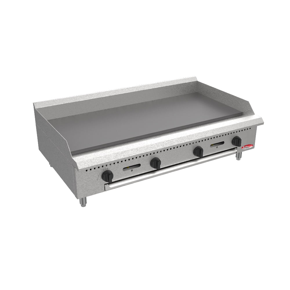 Bakemax BACG48 4 48 Gas Griddle w Manual Controls 3 4 Steel Plate Convertible Walmart