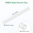 thumbnail image 3 of Tubo de acrílico rígido claro de 1 paquete, 19 mm [0.75"] ID x 23 mm [0.91"] OD tubo redondo de plástico para sistema de enfriamiento de agua / lámparas / fuentes / acuarios [305 mm / 12 IN], 3 of 7