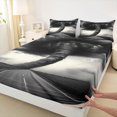 thumbnail image 3 of Homewish Black Tornado Twin Sheet Sets 3pcs for Female Men Adults,Natural Disaster Twin Fitted Sheet Microfiber,Abstract Nature Theme Breathable Flat Sheet,Lightweight Room Decor, 3 of 7