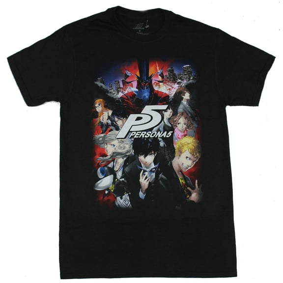 Persona 5 Mens T-Shirt - Original Game Cover Box Art Image (Small)