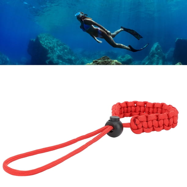 Pango de Muñeca de Buceo de Buceo, Anti -Perdida de Desgaste de Desgaste de Desgaste de Buceoo Con Mañeca Segura Tejido A Mano Ajustable Para Cámara