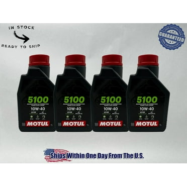 Motul Genuine OEM Motul 5100 4T 10w-40 Semi Synthetic Motorcycle Oil MOT46-4PACK