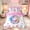 White Pink 01, variant on Sweet Drip Dessert Baseball Glove Twin Bedding for Girls, Pink Blue Stripes Stars Bedding Comforter Set, Pink Reversible, 7pcs