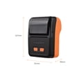 thumbnail image 4 of TFixolMP58C6 58mm USB Thermal Receipt Printer Portable Wireless Printer BT Connection Use with APP 1 Roll Paper Inside Compatible with Windows Android iOS for Supermarket Retail Restaurant, 4 of 7