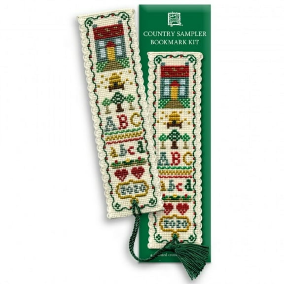 Textile Heritage Country Sampler Bookmark - Counted Cross Stitch Kit