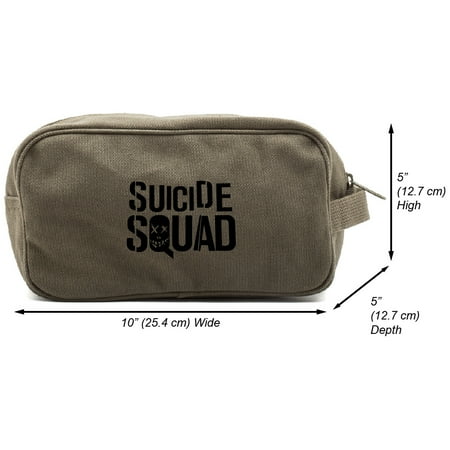 Suicide Squad Sign Canvas Shower Kit Travel Toiletry Bag (Best Of Suicide Squad)