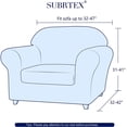 thumbnail image 3 of 2024 Textured Grid Stretch Sofa Cover Couch Slipcover with Separate Cushion Cover(Gray  Sofa), 3 of 6