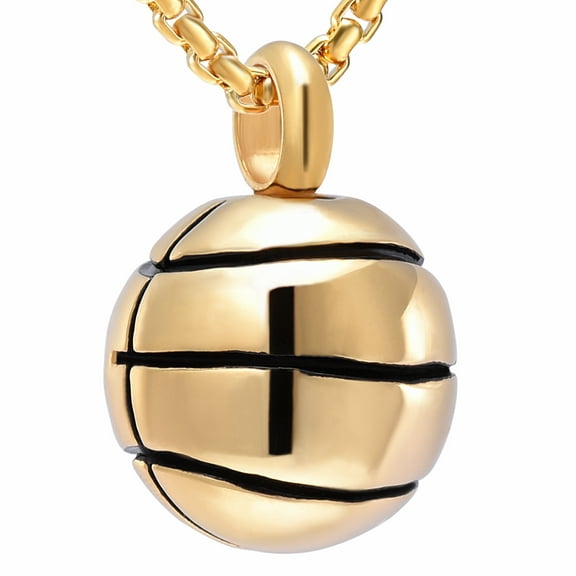 Basketball Cremation Mini Urns Necklace For Ashes Cremation Ashes Jewellery