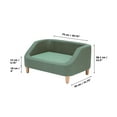 thumbnail image 5 of Teamson Pets Bennett Linen Sofa Dog Bed for Pets up to 66 lbs, Sea Green, 5 of 11