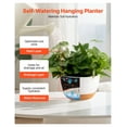 thumbnail image 2 of Hanging Planters 10 Inch Self-Watering, 2 Pack - Indoor Outdoor Flower Pots with Ropes & Hook, 2 of 9