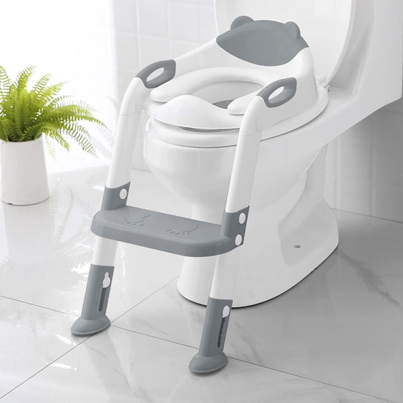Asiento de entrenamiento para ir al baño con taburete y escalera SKYROKU