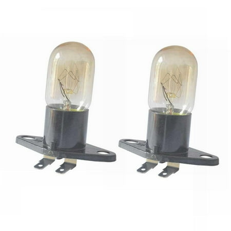 

SPRING 2pcs Microwave Ovens Light Bulb Lamp Globe 250V 2A Fit for Midea Most Brand