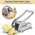 thumbnail image 2 of Cergrey Stainless Steel Potato Cutter, Potato Cutter, Effective Stainless Steel Potato Cutter Veg Slicer Potato Chipper Kitchen Helper, 2 of 9