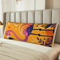thumbnail image 6 of Lsque Vibrant Flamingo Illustration Body Pillow Case Cover,Ultra-Soft Microfiber Bed Pillow Cases 20x54 inches,Elegant Bedding,Breathable Durable Pillow Cover with Envelope Closure, 6 of 8