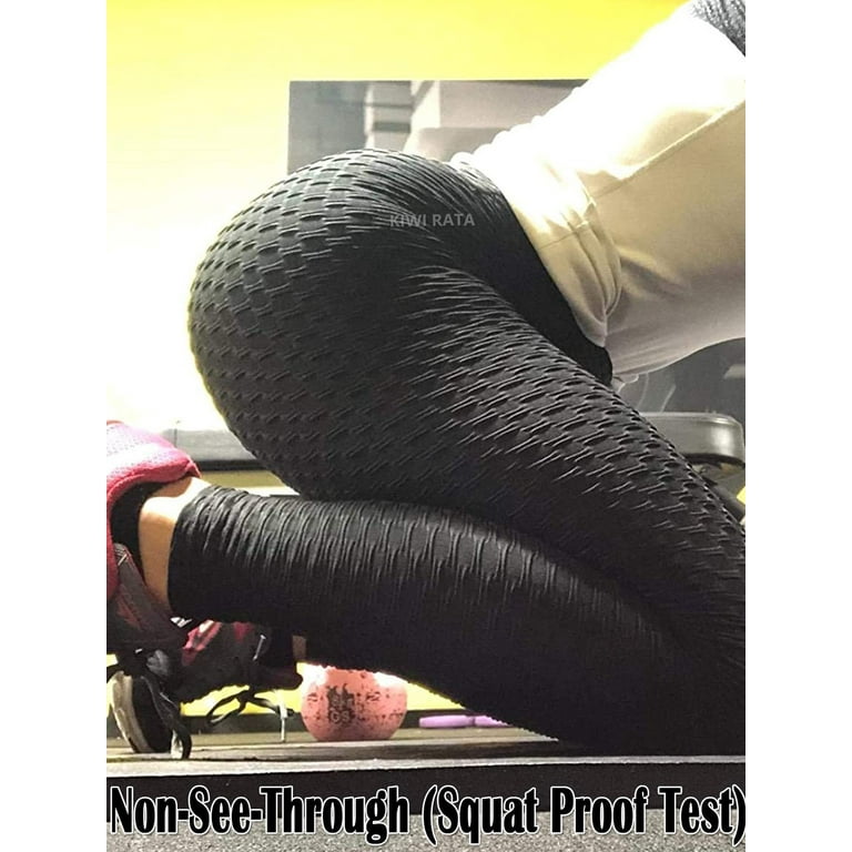 KIWI RATA Women High Waist Leggings Tummy Control Yoga Pants Butt Lift Squat  Proof Active Workout Tights 