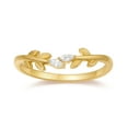 thumbnail image 2 of Wedding Ring Vine Leaves 14K Yellow Gold Moissanite Rings for Women, 2 of 5