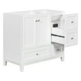 thumbnail image 6 of 36" Bathroom Vanity Cabinet With 2 Doors Pull In/Out Drawers Free Standing Solid Wood Frame Bathroom Vanity For Bathroom Garage Garden (Sink Not Included), 6 of 9