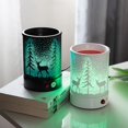 thumbnail image 3 of Lefu Candle Warmer Lamp Iron Fragrant LED Cylindrical Forest Deer Pattern Lamp, 3 of 4