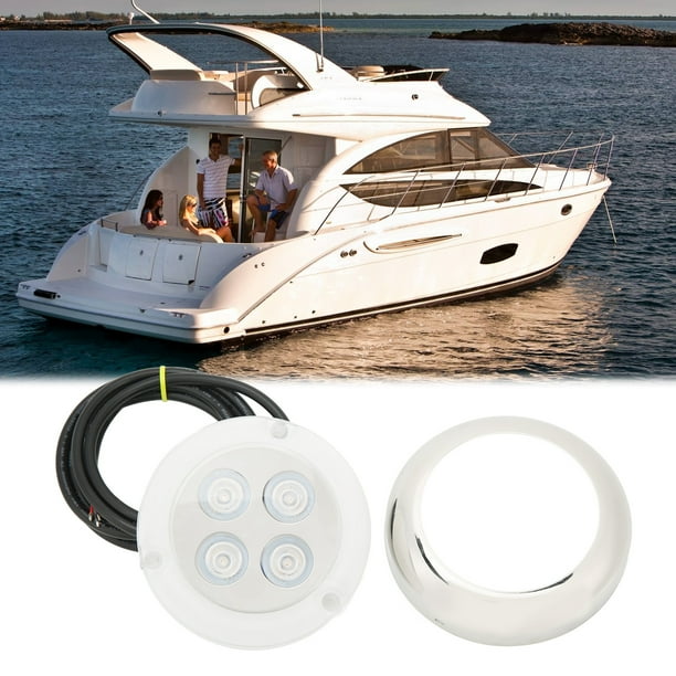 Luz Submarina Marina Resistente Al Agua 4 Cuentas De Lámparas LED IP68 Para Barcos, Yates, Decoración De La Piscina