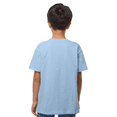 thumbnail image 3 of Gildan Youth Softstyle T-Shirt, Cotton Crewneck Tee for Boys & Girls, Kids T-Shirt, Light Blue, L, 3 of 5