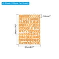 thumbnail image 2 of Uxcell Vinyl Letters Numbers Stickers Kit, Self Adhesive Decals for Mailbox, Sign Orange 756 Pieces 6 Sheets, 2 of 6